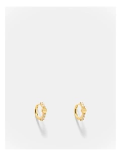 Nimbus Huggie Hoop Earrings in Gold