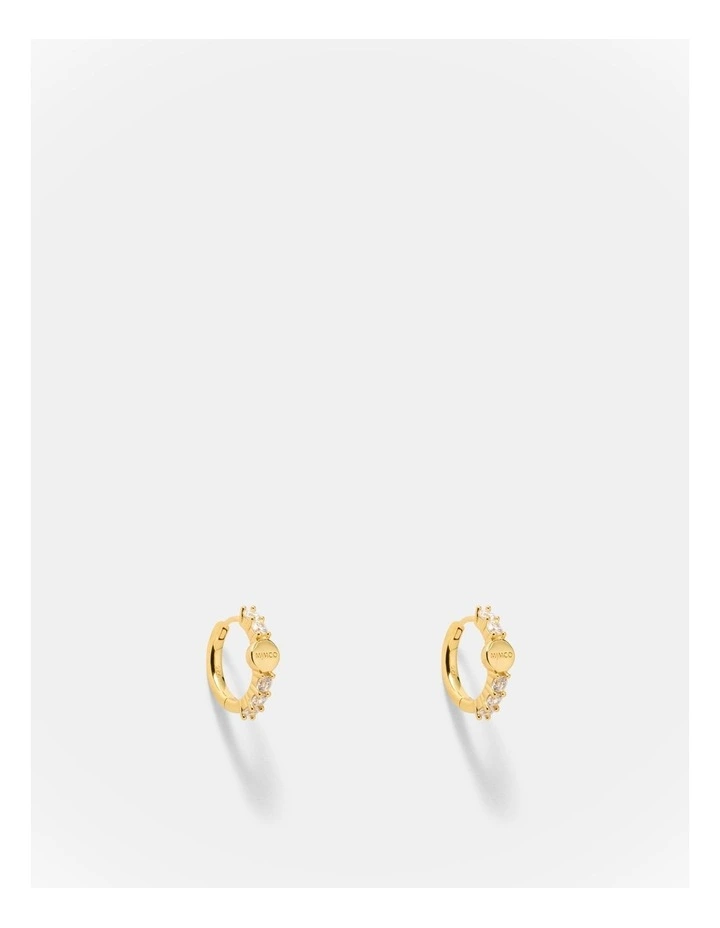 Nimbus Huggie Hoop Earrings in Gold image 1