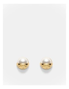 Westlyn Pearl Stud Earrings in Pearl