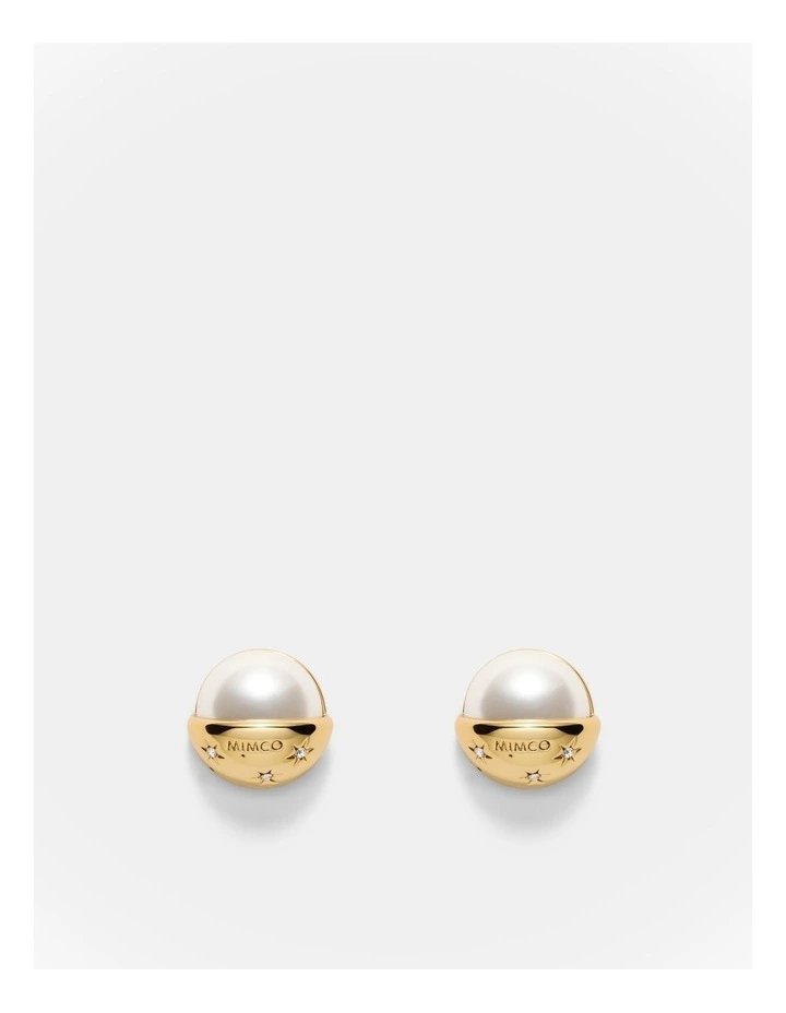 Westlyn Pearl Stud Earrings in Pearl image 1