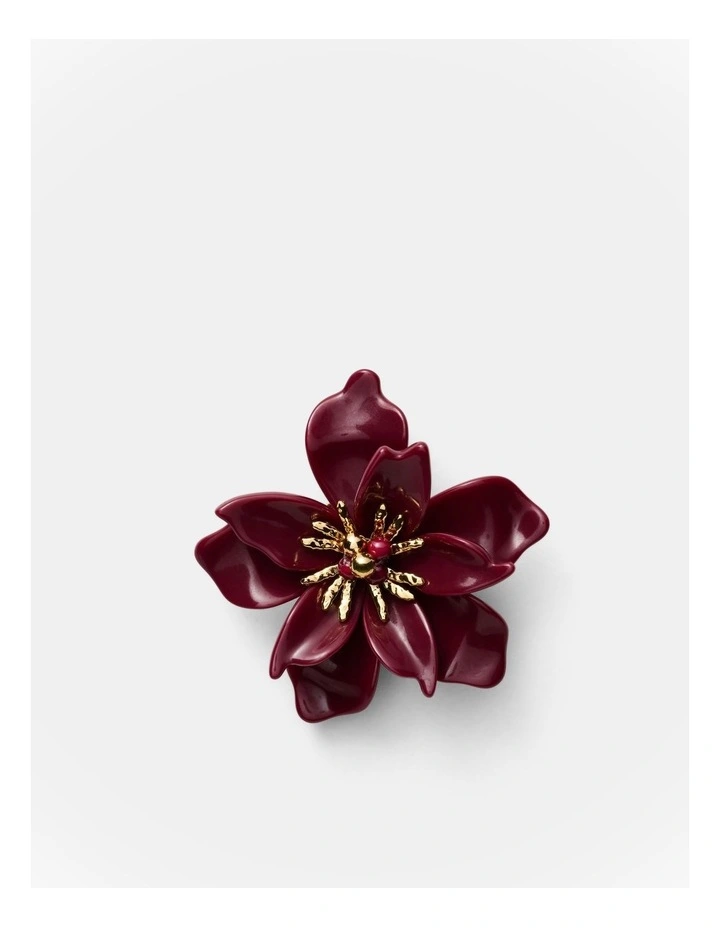 Vienne Brooch in Bordeaux image 1