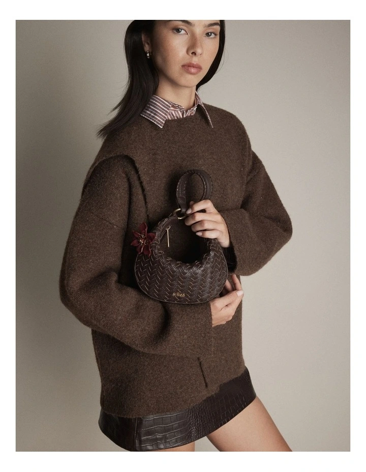 Vienne Brooch in Bordeaux image 4