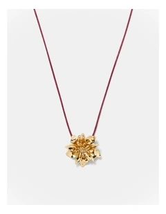Vienne Cord Necklace in Bordeaux