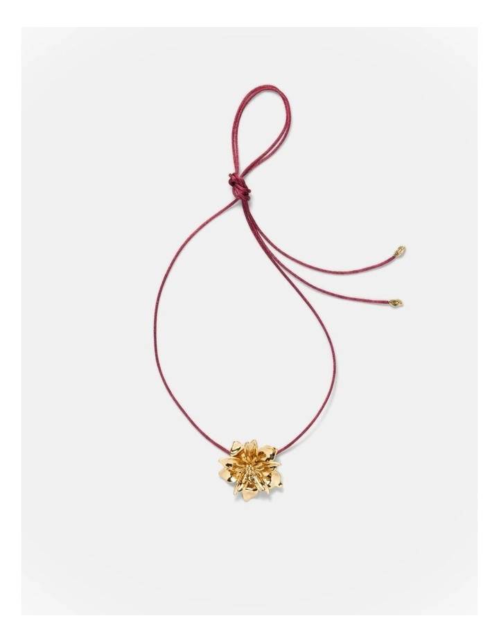 Vienne Cord Necklace in Bordeaux image 4
