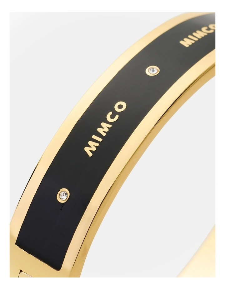 Enamour Wide Bangle in Black image 3
