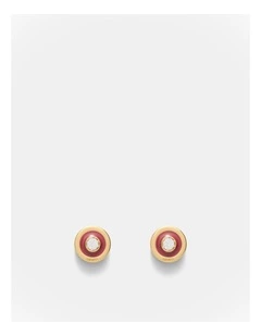 Charmed Stud Earrings in Bordeaux