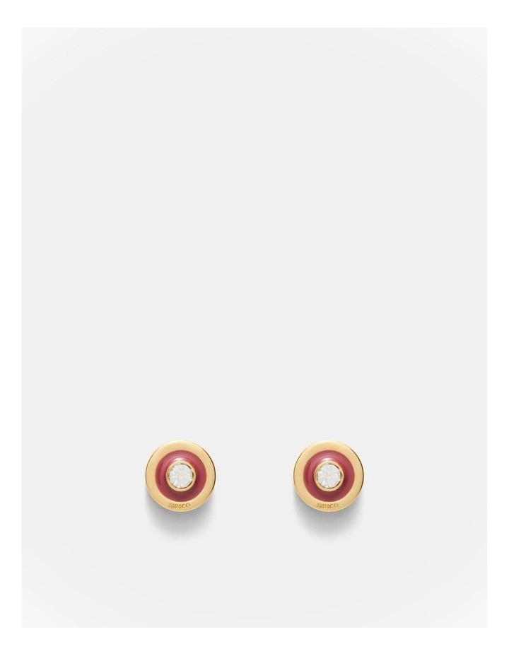 Charmed Stud Earrings in Bordeaux image 1