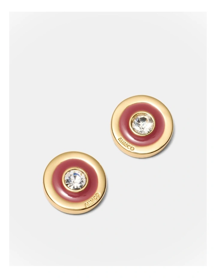 Charmed Stud Earrings in Bordeaux image 3