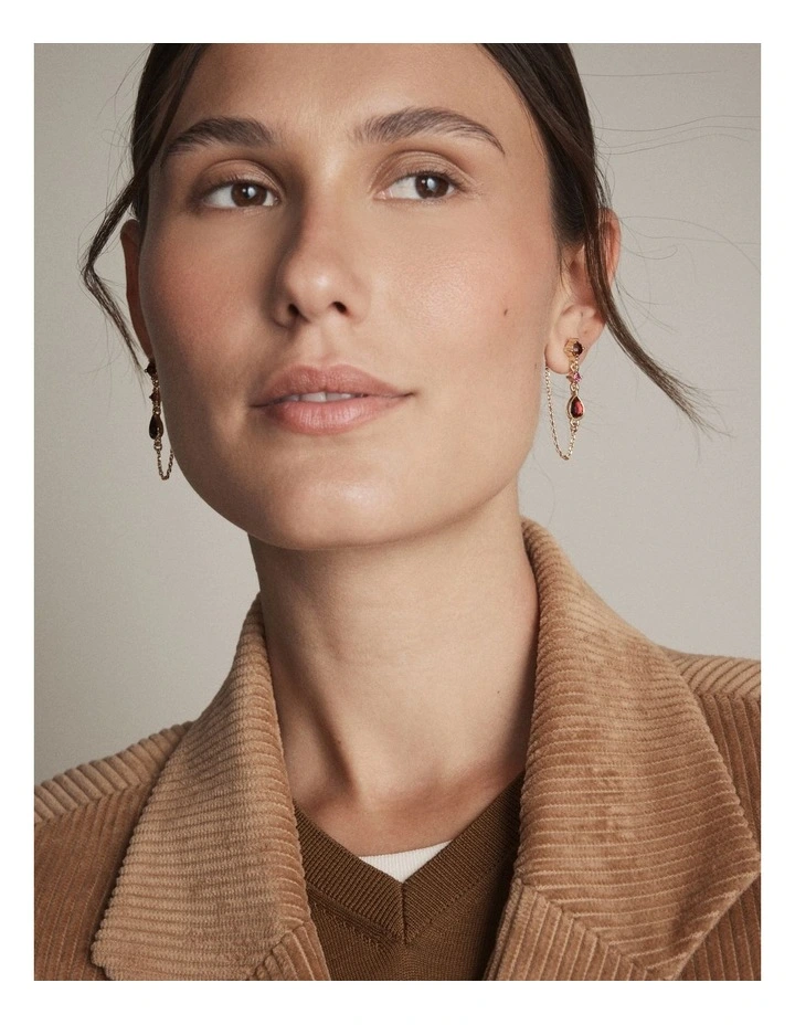 Allurement Earrings in Bordeaux image 4