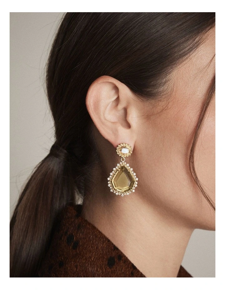 Miralou Earrings in Green image 2