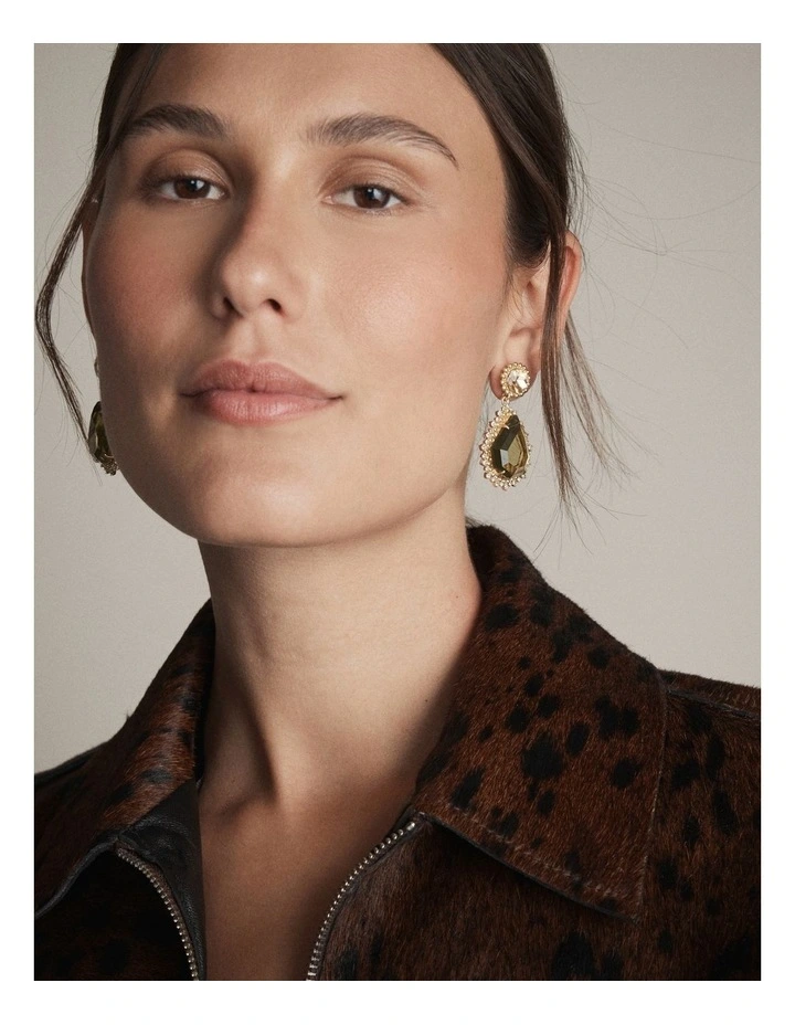 Miralou Earrings in Green image 4