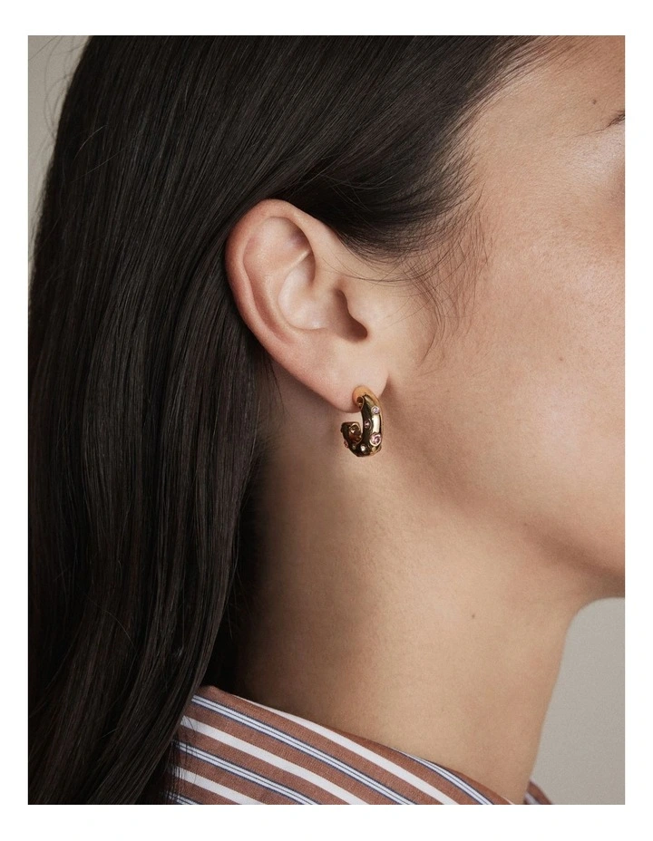 Tierra Hoop Earrings in Multicolour image 2