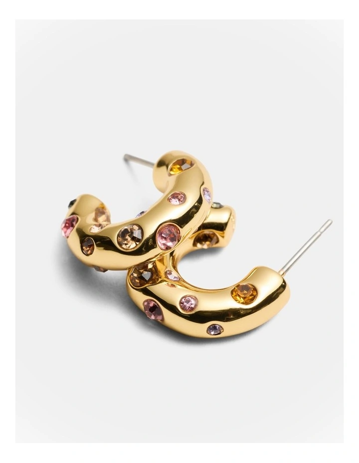 Tierra Hoop Earrings in Multicolour image 3