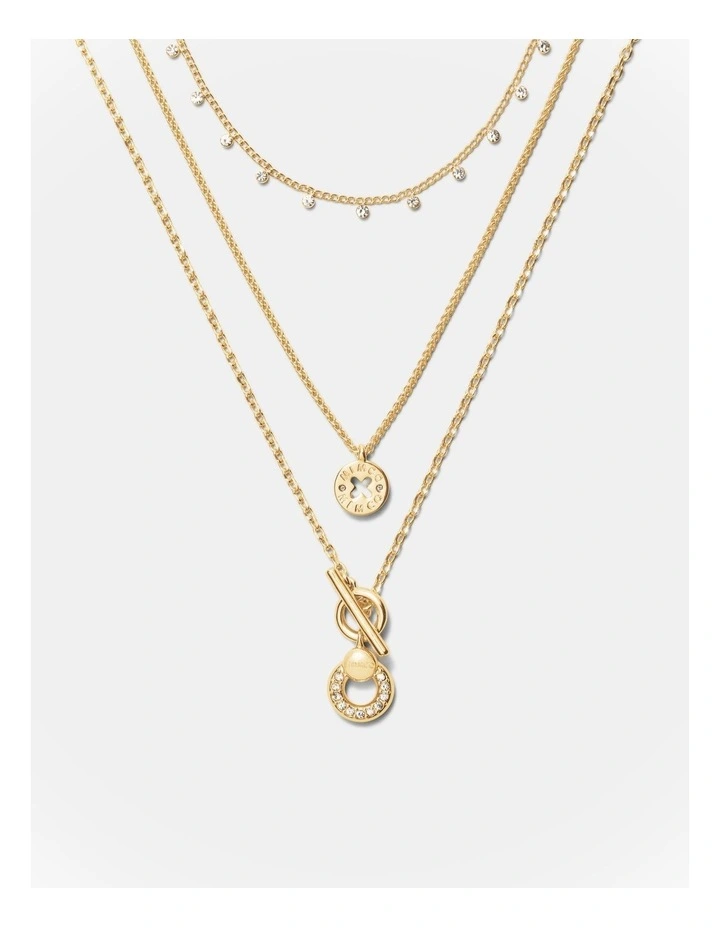 Signatura Trio Necklace in Gold image 1
