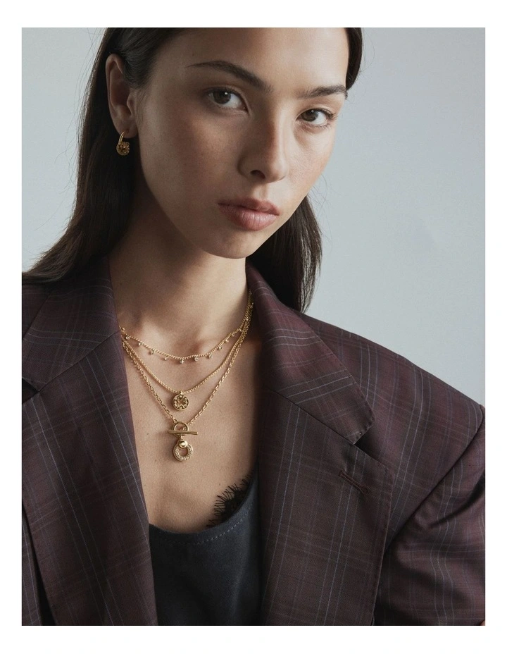 Signatura Trio Necklace in Gold image 2