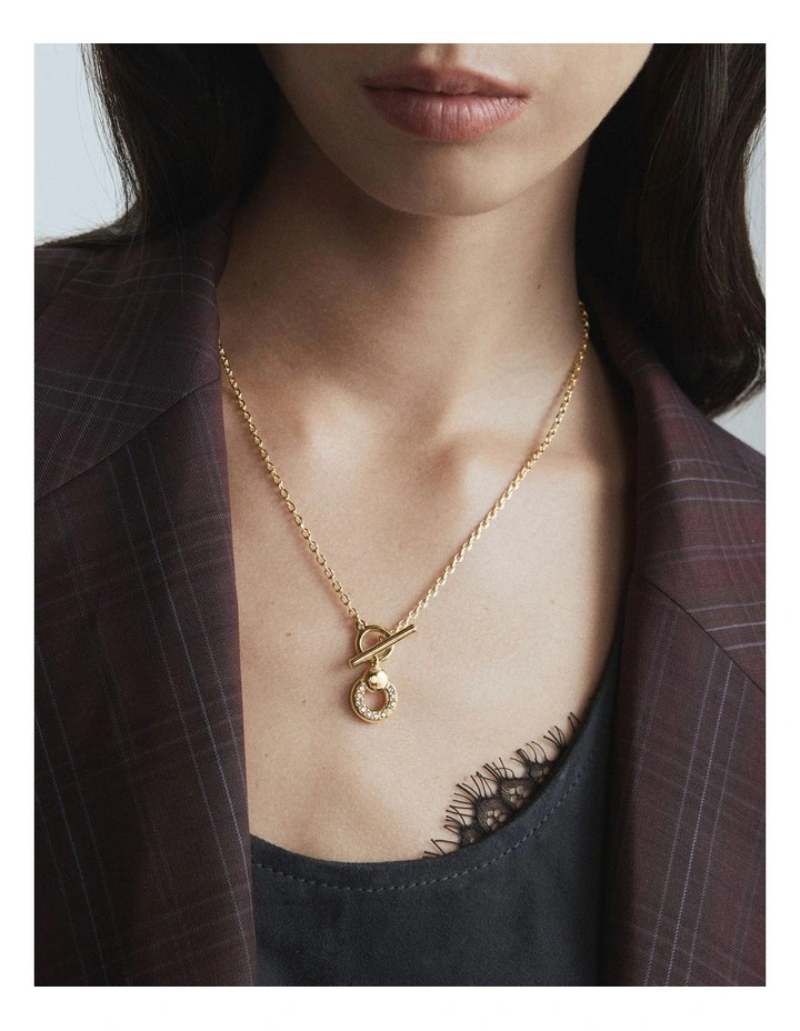 Signatura Trio Necklace in Gold image 5