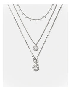 Signatura Trio Necklace in Silver