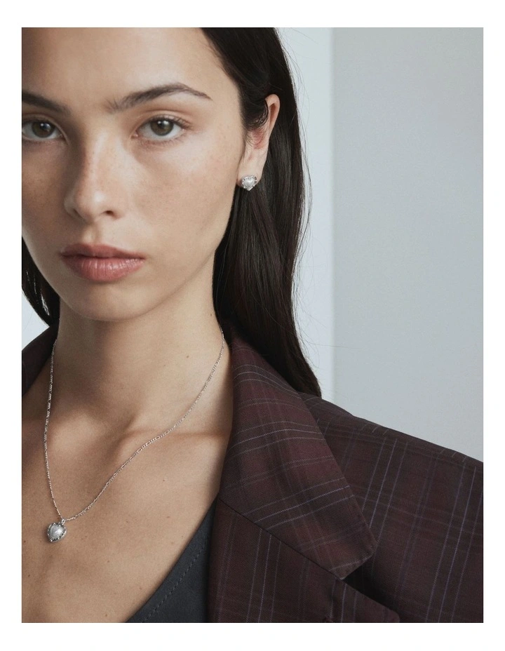 Maybelle Necklace Earrings Set in Silver image 2