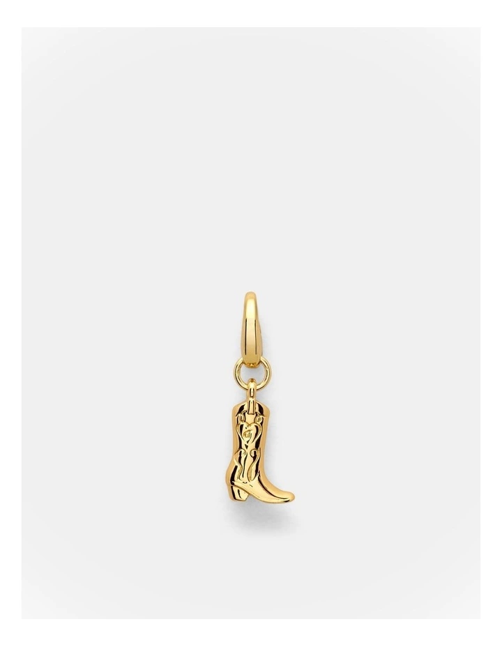 Cowboy Boot Charm in Gold image 1