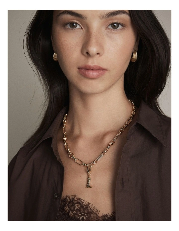 Cowboy Boot Charm in Gold image 4