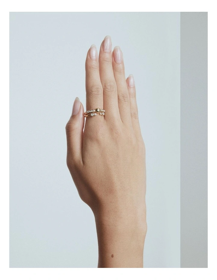 Signatura Ring Set in Gold image 2
