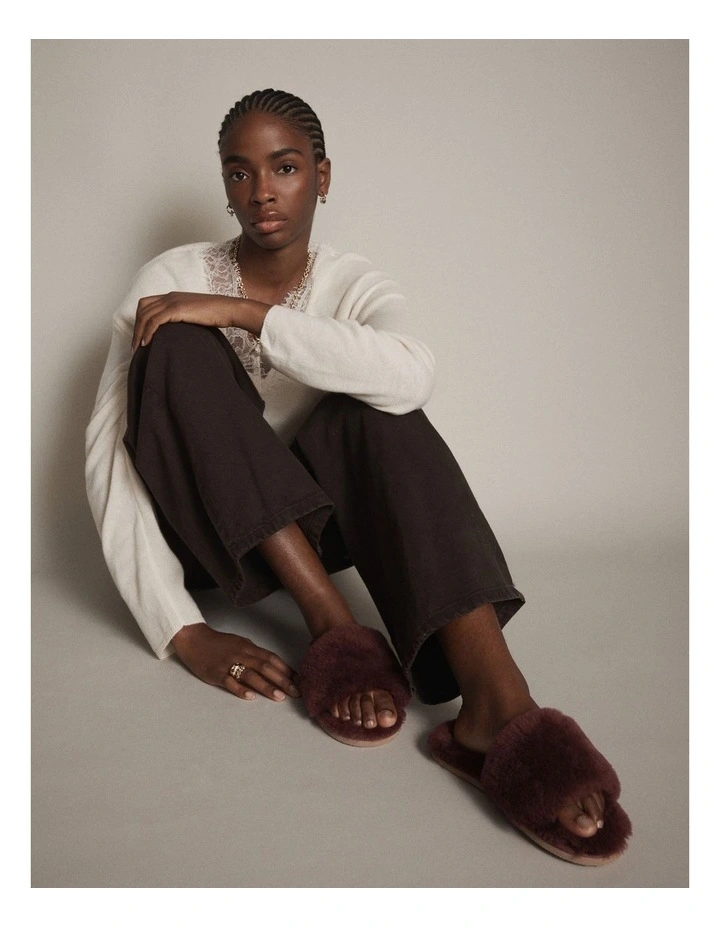 Chronicle Slippers in Merlot image 2