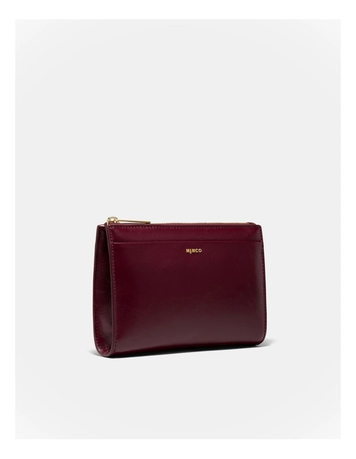 Yvette Gusset Pouch in Merlot image 3