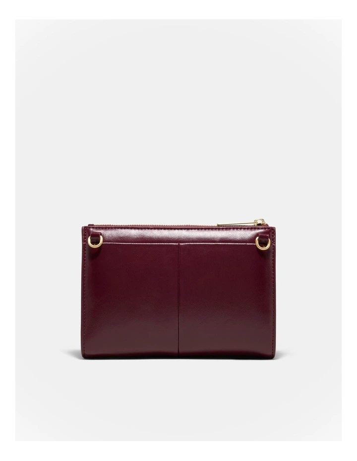 Yvette Gusset Pouch in Merlot image 4
