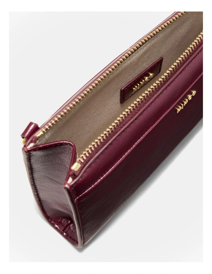Yvette Gusset Pouch in Merlot image 5