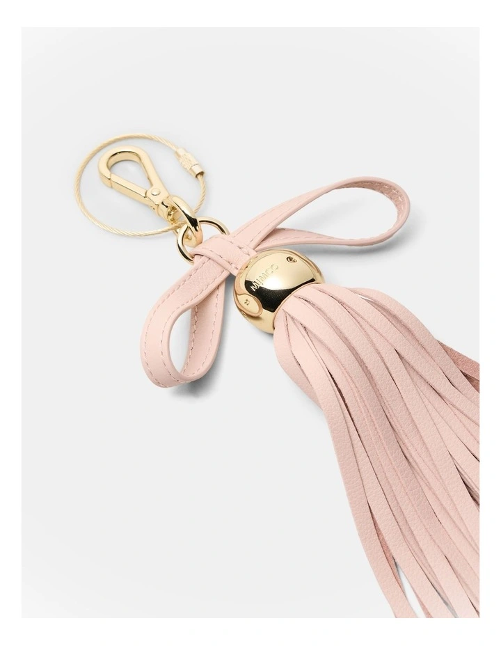 Luxe Tassel Bag Charm in Petal image 3