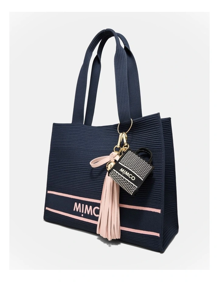 Blondie Mini Bag Charm in Black White image 2