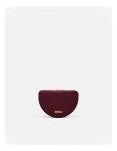 Lune Compact Mirror in Merlot