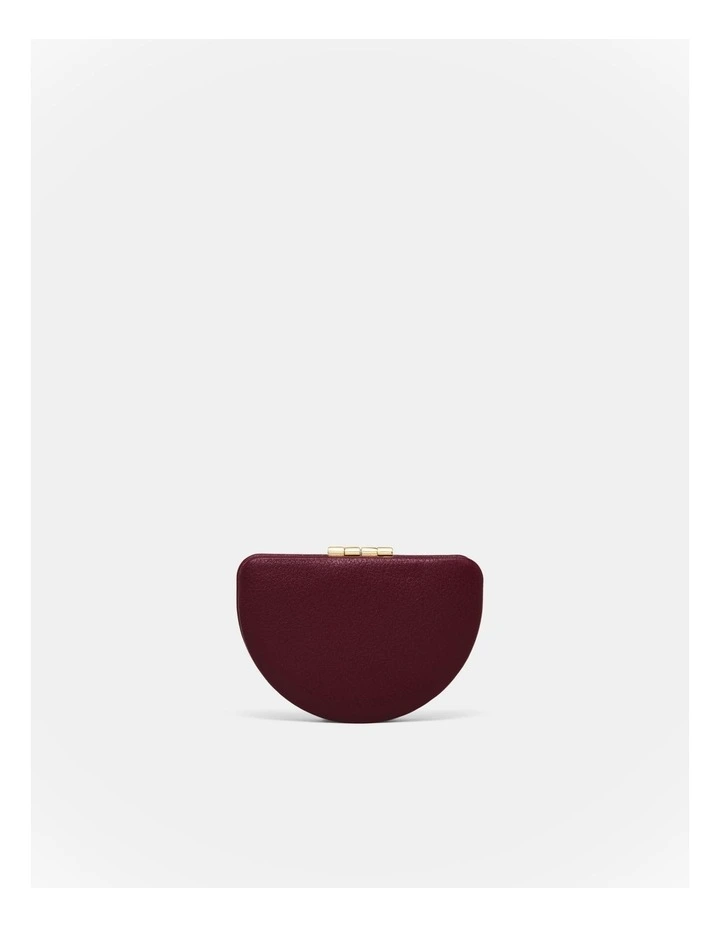 Lune Compact Mirror in Merlot image 3