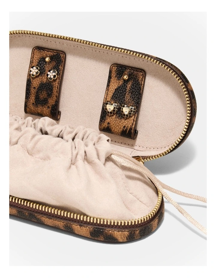 Violet Slim Jewel Case in Leopard image 2