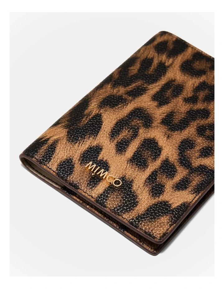 Violet Passport Holder in Leopard image 3