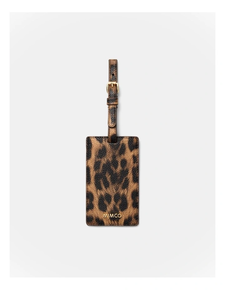 Violet Luggage Tag in Leopard image 1