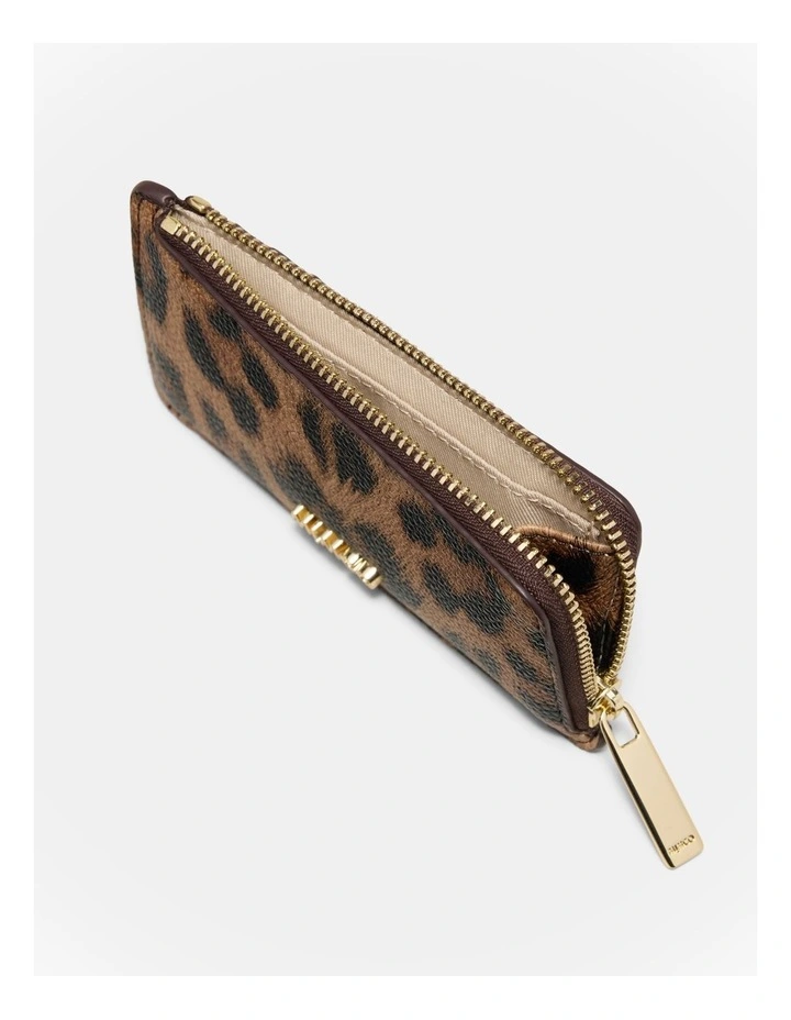 Glimpse Credit Card Wallet in Leopard image 3