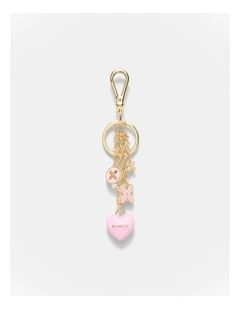 Multi Logo Keyring in Petal