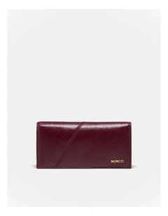 Drift Large Zip Wallet in Merlot
