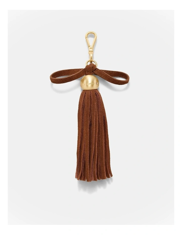 Luxe Tassel Bag Charm in Toffee image 1