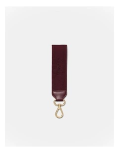 Multi Stripe Webbing Wrist Strap in Merlot