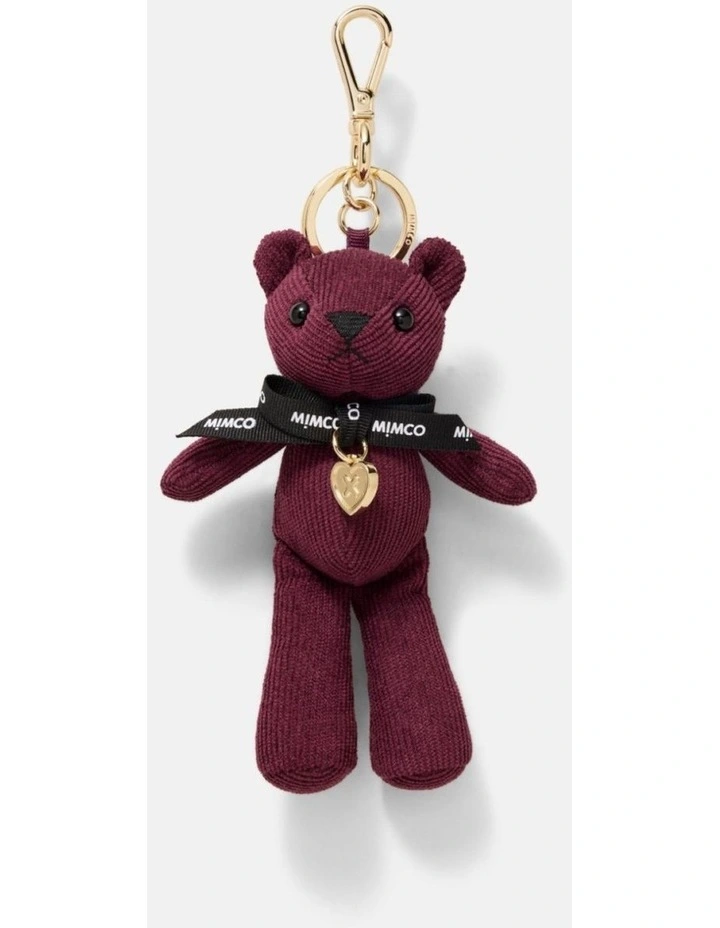 Mimco Bear Bag Charm in Bordeaux image 1