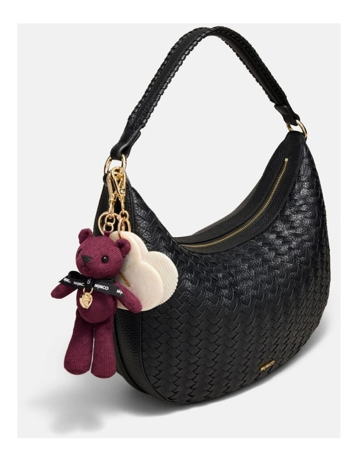 Mimco Bear Bag Charm in Bordeaux image 2