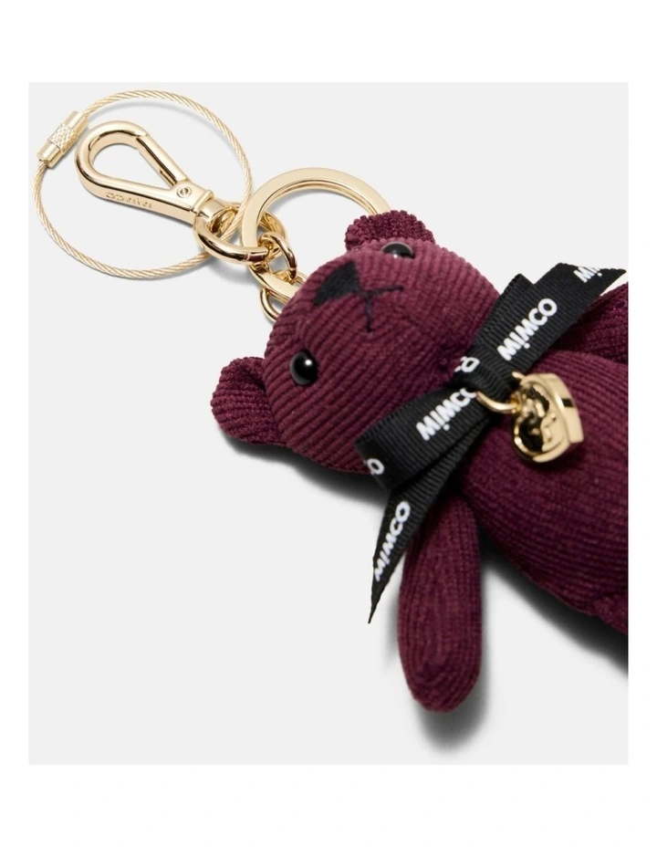 Mimco Bear Bag Charm in Bordeaux image 3