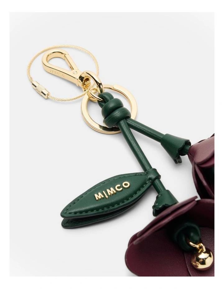 Flower Charm in Merlot image 2