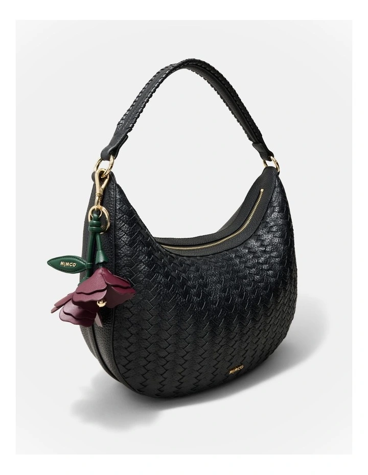 Flower Charm in Merlot image 3