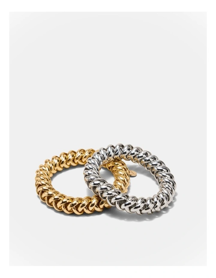 Linked Hair Tie Set in Multi image 1