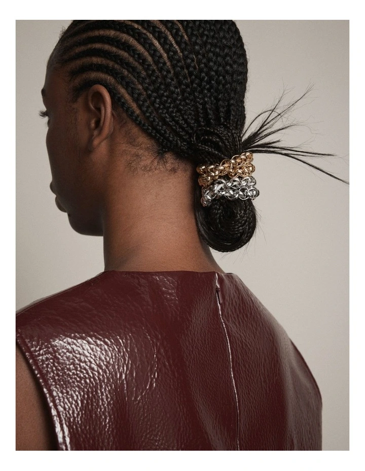 Linked Hair Tie Set in Multi image 2