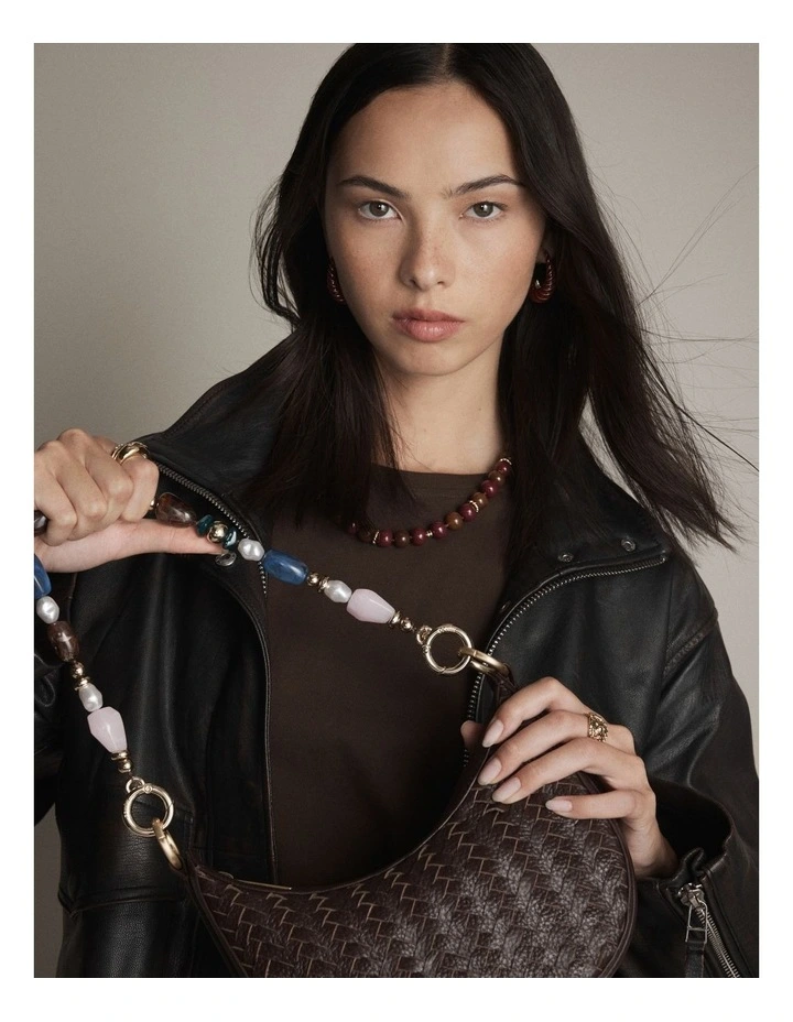 La Chance Bag Necklace in Multi image 2