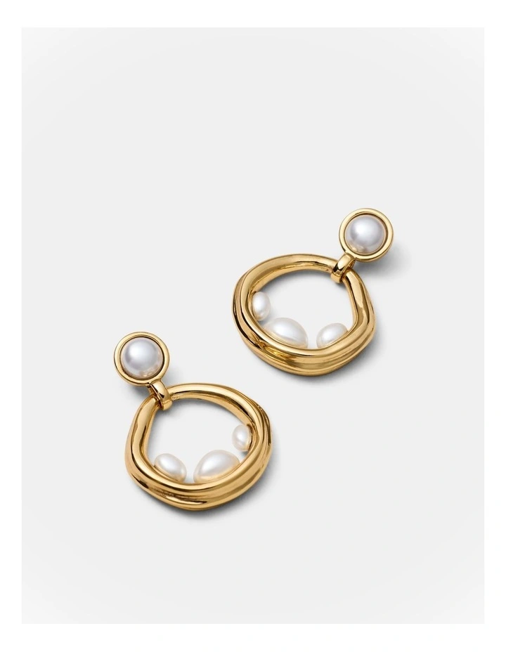 Anouk Pearl Earrings in Multi image 3